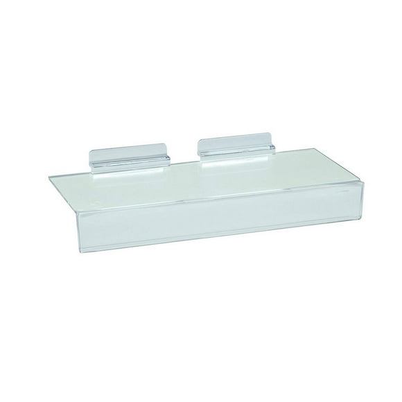 30 Slatwall Shelves Shelf Shoe 4" x 10" Display Flat Styrene Clear Acrylic Slat 30 Slatwall Shelves Shelf Shoe 4" x 10" Display Flat Styrene Clear Acrylic Slat